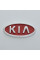 Емблема для Kia Sepia/Rio 90 x 45 мм 3М скотч Червона