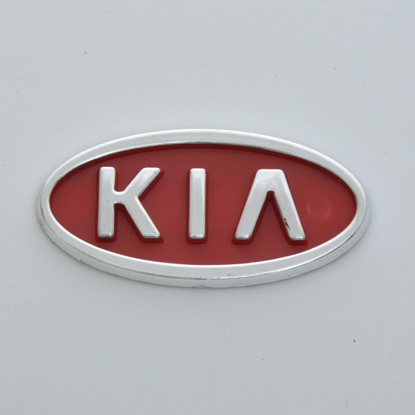 Емблема для Kia Sepia/Rio 90 x 45 мм 3М скотч Червона