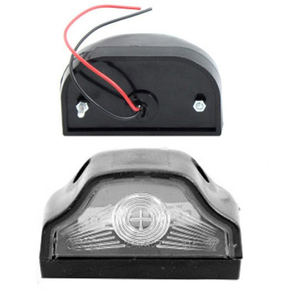 LED Підсвічування Номери універсальні Thoc Auto 12/24V 4 LED 2 шт Чорна (УР-37)