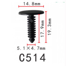 Клипса для обшивки салона Buick Ford, Chevrolet Chevrolet Daewoo Ford Opel 20514862 (C0514)