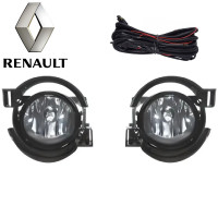 Противотуманные фары для Renault Logan 2005 / Scenic II / Laguna II /Megane II H11 55W с проводкой Комплект (RN-099B)