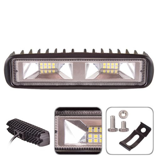 LED Дополнительная Фара 160x47x45 мм 12W 6000К 9-36V Sport Дальний свет (WLP-7624)