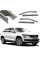 Дефлекторы окон ветровики Benke для Skoda Kodiaq 2016- Хром Молдинг Из Нержавеющей Стали 3D