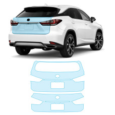 Антигравийная защитная бронепленка по лекалам для Lexus RX AL20 facelift 2019-2022 - зона крышки багажника