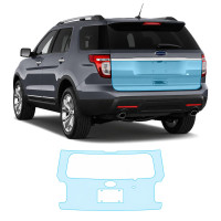 Антигравійна захисна бронеплівка за лекалами для Ford Explorer (US) V 2011-2019 - зона кришки багажника