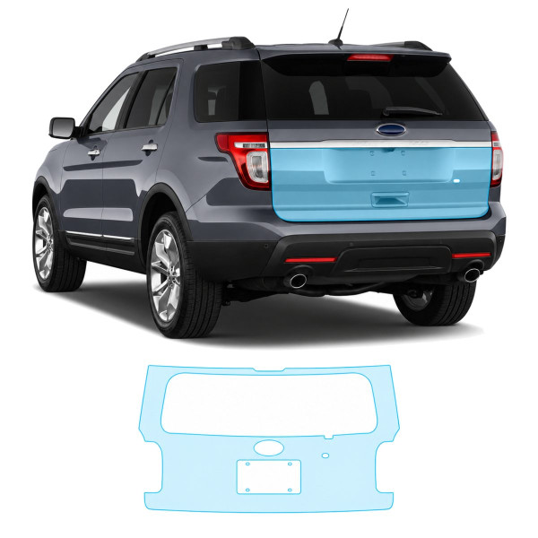 Антигравійна захисна бронеплівка за лекалами для Ford Explorer (US) V 2011-2019 - зона кришки багажника