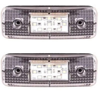 Габарит прямокутний 115х40 мм 12/24V 9 діодів Білий 2 шт (TH 930)
