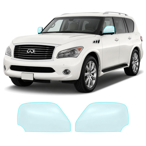 Антигравійна захисна бронеплівка за лекалами для Infiniti QX80 Z62 2010-2017 - дзеркала