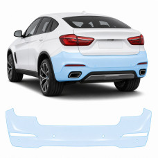 Антигравийная защитная бронепленка по лекалам для BMW X6 F16 2014-2019 - задний бампер