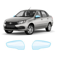 Антигравийная защитная бронепленка по лекалам для LADA Granta 2190 facelift 2018-2022 - зеркала