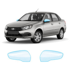 Антигравийная защитная бронепленка по лекалам для LADA Granta 2190 facelift 2018-2022 - зеркала