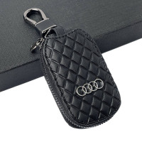 Ключниця – чохол автомобільна для ключів з логотипом Audi Ромб Чорний