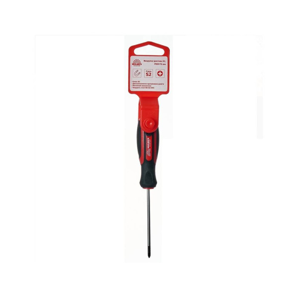 Отвертка крестовая Vitals Master S2, PH0х75 мм