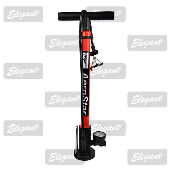 Насос ручний манометр Ø 38*500 Elegant 100370 Maxi / пластик ручка / пластик.корп