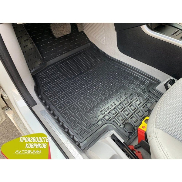 Водительский коврик в салон Mercedes B (W245) 2005-2011 (Avto-Gumm)