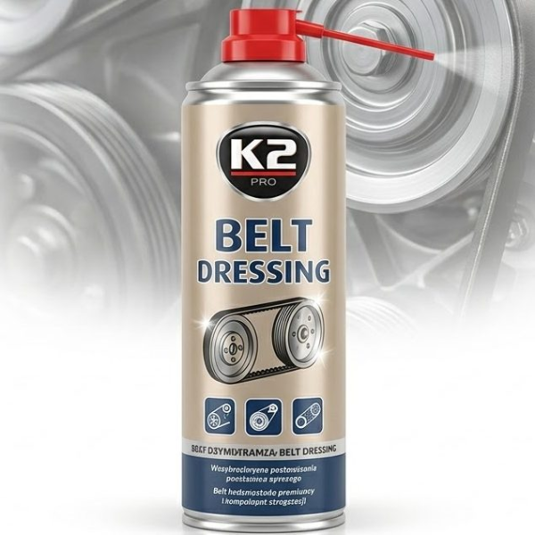 Масло для клинового ремня K2 BELT DRESSING 400 мл (W126) (K20007)