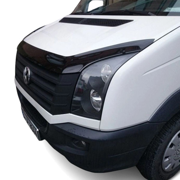 Дефлектор капота мухобойка для Volkswagen Crafter 2006-2013 Евро Крепление (Vip Tuning) VW09