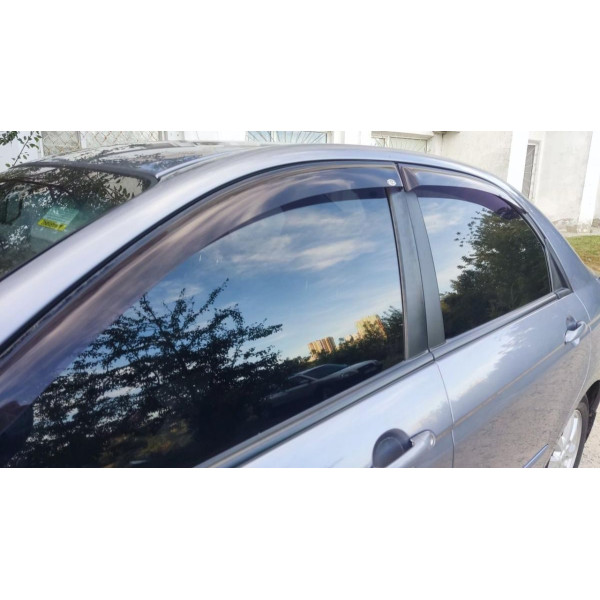 Дефлектори вікон для Kia Cerato 2003-2009 Скотч 3M Voron Glass