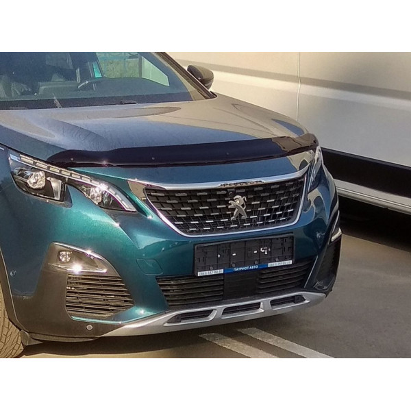Дефлектор капоту мухобійка для PEUGEOT 3008 2016- / PEUGEOT 5008 2017-