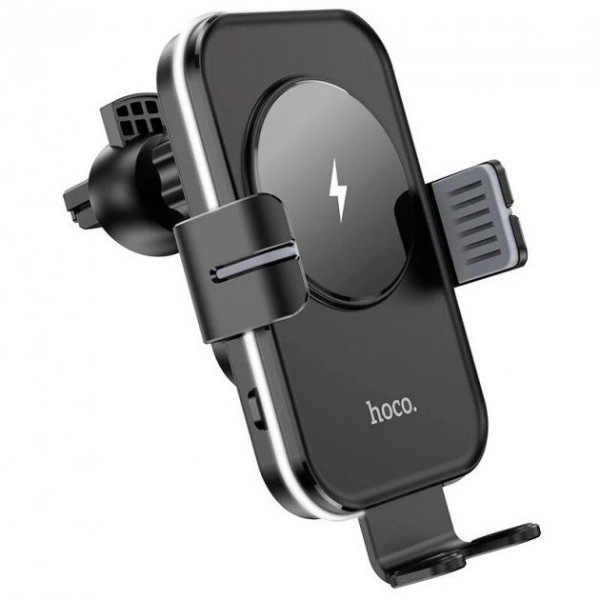 Автодержатель с беспроводной зарядкой HOCO CA80 black