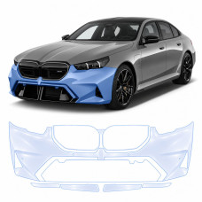 Антигравійна захисна бронеплівка за лекалами для BMW M5 G90 2024- передній бампер