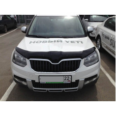 Дефлектор капота мухобойка Skoda Yeti 2013-