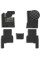 Коврики в салон EVA для Kia Sorento 2009-2012 с подпятником Черные 5 шт