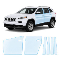 Антигравійна захисна бронеплівка за лекалами для Jeep Cherokee KL 2014-2018 - зони дверей і стійки вікон