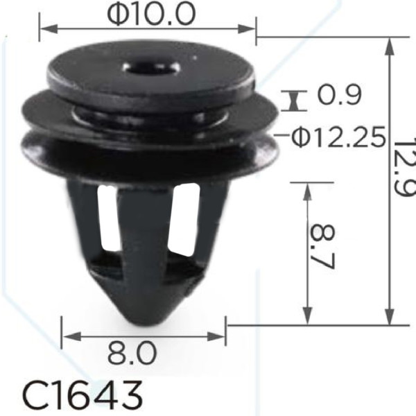 Кліпса кріплення обшивки дверей Volkswagen (1K6837200B 1K6-837-200-B 15444) (C1643)