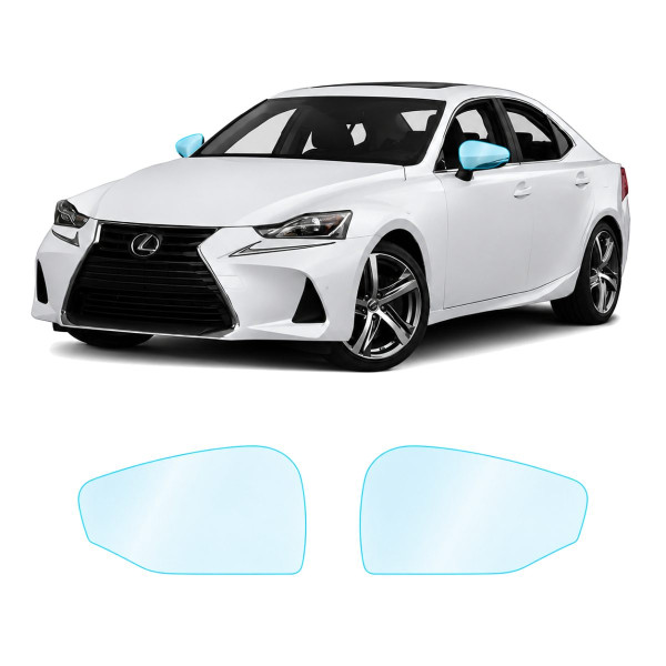 Антигравийная защитная бронепленка по лекалам для Lexus IS XE30 facelift 1 2017-2020 - зеркала