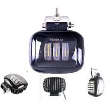 Додаткова LED Фара Квадрат 120x100x60 мм з ДХО 45W 15W*3 10-30V (Кріплення знизу)