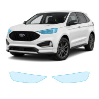 Антигравійна захисна бронеплівка за лекалами для Ford Edge (US) II facelift 2019-2024 - оптика (фари та ПТФ)