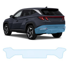 Антигравийная защитная бронепленка по лекалам для Hyundai Tucson NX4 2020-2023 - задний бампер