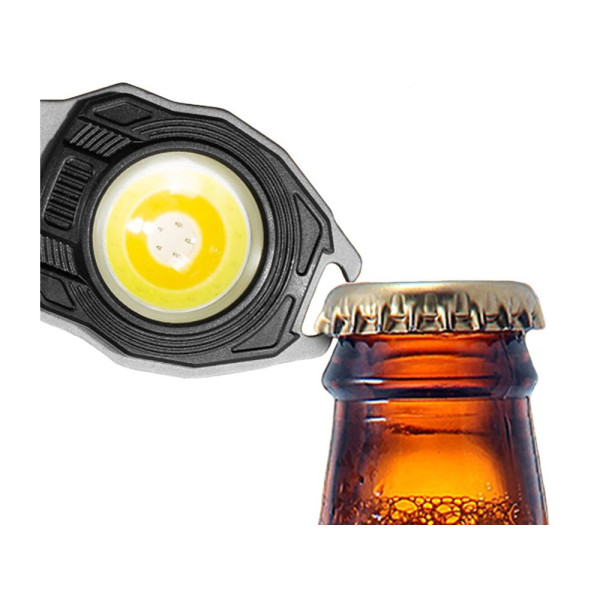 Многофункциональный LED фонарик туристический мультитул на карабине (BL-W5147)