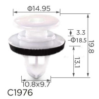 Кліпса кріплення молдингу MAZDA (KD51-51-W24 KD5151W24 15386) C1976