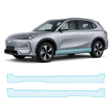 Антигравійна захисна бронеплівка за лекалами для Geely Galaxy E5 (EX5) I 2024- нижня зона кузова пороги