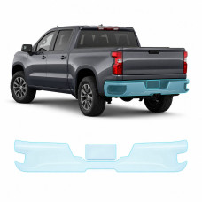 Антигравийная защитная бронепленка по лекалам для Chevrolet Silverado IV facelift 2022- задний бампер