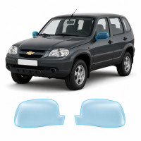 Антигравийная защитная бронепленка по лекалам для Chevrolet Niva I facelift 2009-2020 - зеркала