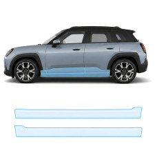 Антигравійна захисна бронеплівка за лекалами для Mini Aceman F74 2024- нижня зона кузова пороги