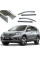 Дефлектори вікон вітровики Benke для Honda CR-V 2007-2012 Хром Молдинг З Нержавіючої Сталі 3D