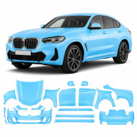 Антигравійна захисна бронеплівка за лекалами для BMW X4 G02 facelift 2021- повний кузов