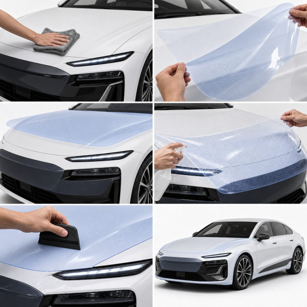 Антигравийная защитная бронепленка по лекалам для Audi A6 e-tron C9 2024- зона крыши