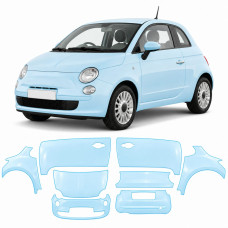 Антигравійна захисна бронеплівка за лекалами для Fiat 500 II 2007- повний кузов