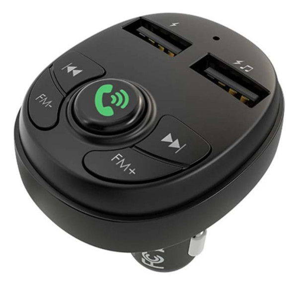 Автомобільний FM модулятор (трансмітер) Borofone Music Joy 2xUSB Bluetooth (BC26B)