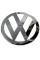 Емблема для Volkswagen T5 165 мм пластикова опукла D165 Хром (7EO 853 601 739)