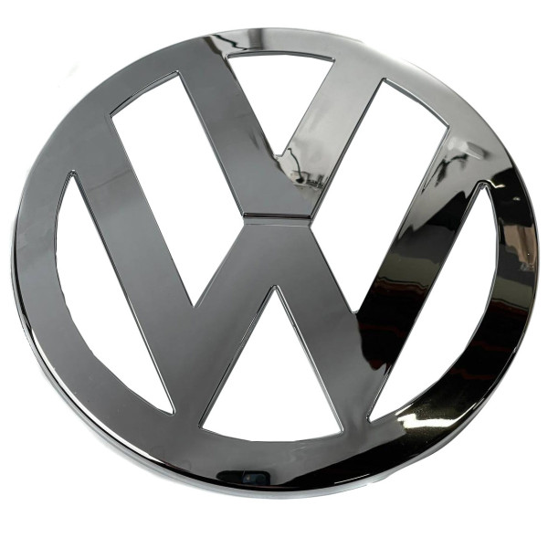 Емблема для Volkswagen T5 165 мм пластикова опукла D165 Хром (7EO 853 601 739)