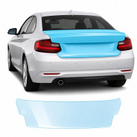 Антигравийная защитная бронепленка по лекалам для BMW 2 Series F22 2014-2021 - зона крышки багажника