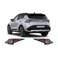 Антигравийная защитная бронепленка по лекалам для Kia Sportage NQ5 facelift 2025 - задние фонари стопы