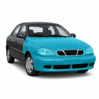 Антигравийная защитная бронепленка по лекалам для Daewoo Sens T150 2002-2017 - передняя часть авто (капот бампер фары крылья)
