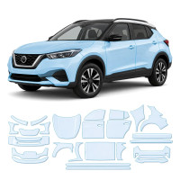 Антигравийная защитная бронепленка по лекалам для Nissan Kicks P15 2018-2024 - полный кузов